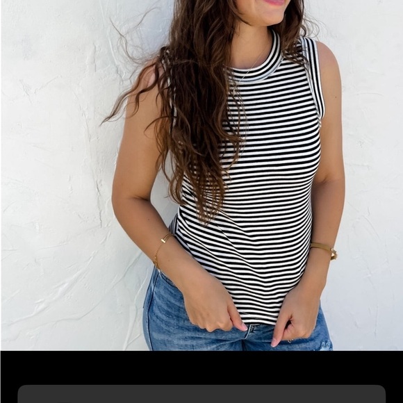 Bianca Ribbed Stripe Tank - 3 color options - Picture 6 of 9